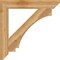 Ekena Millwork Imperial Slat Rough Sawn Bracket, Western Red Cedar, 6"W x 44"D x 44"H BKT06X44X44IMP06RWR - alternate 3